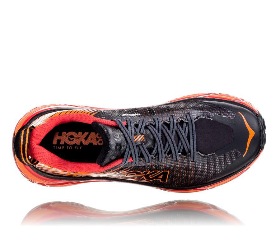 Hoka Australia One One EVO Mafate 2 - Mens Trail Shoes Black/Red - EXJLA-1530